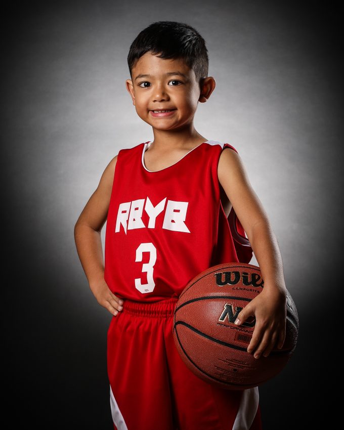 youth sports portrait pose