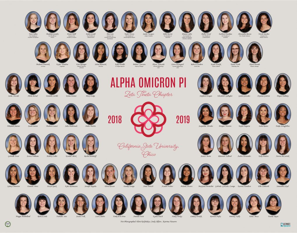 Greek Portraits alpha omicron pi