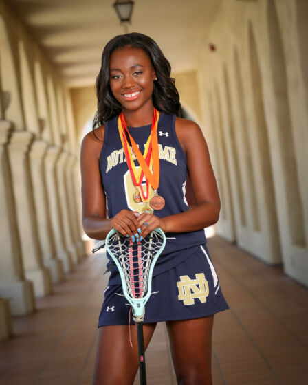 female lacrosse player Phasja Kelley