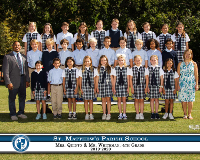 St Matthews Parish school 4th grade class